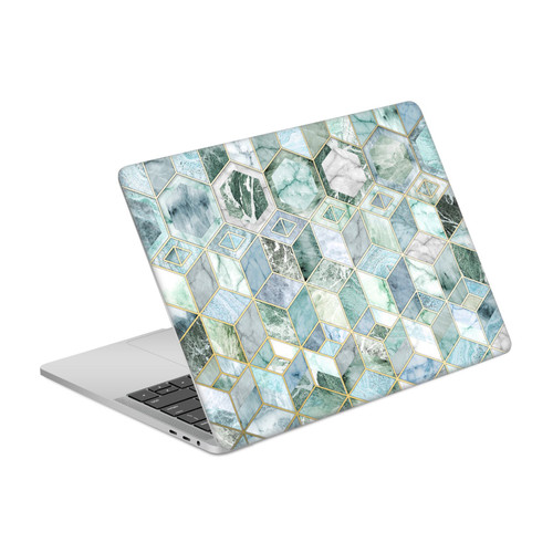 Micklyn Le Feuvre Marble Patterns Jade Honeycomb Vinyl Sticker Skin Decal Cover for Apple MacBook Pro 13" A2338