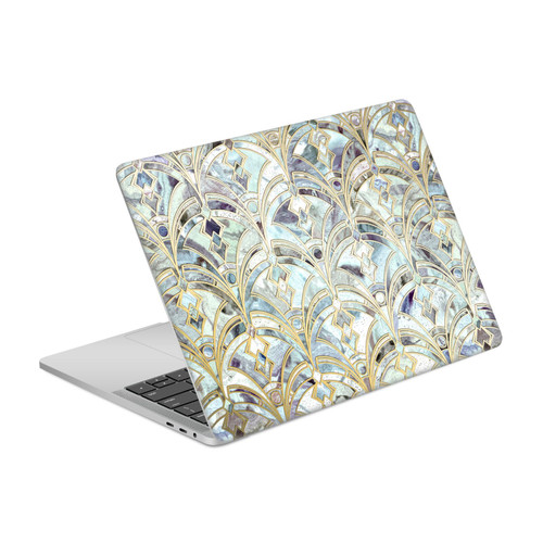 Micklyn Le Feuvre Marble Patterns Pale Bright Mint And Sage Art Deco Marbling Vinyl Sticker Skin Decal Cover for Apple MacBook Pro 13" A2338