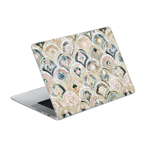 Micklyn Le Feuvre Marble Patterns Art Deco Tiles In Soft Pastels Vinyl Sticker Skin Decal Cover for Apple MacBook Pro 16" A2485