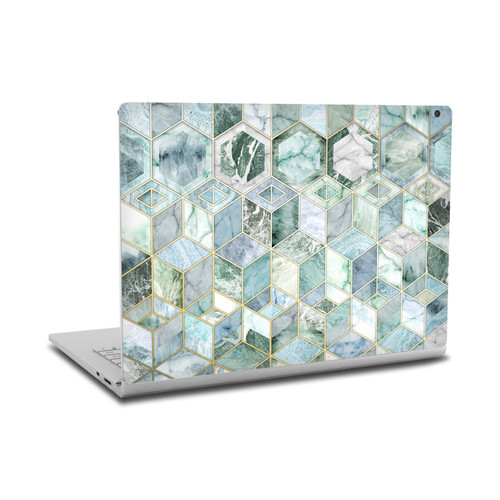 Micklyn Le Feuvre Marble Patterns Jade Honeycomb Vinyl Sticker Skin Decal Cover for Microsoft Surface Book 2