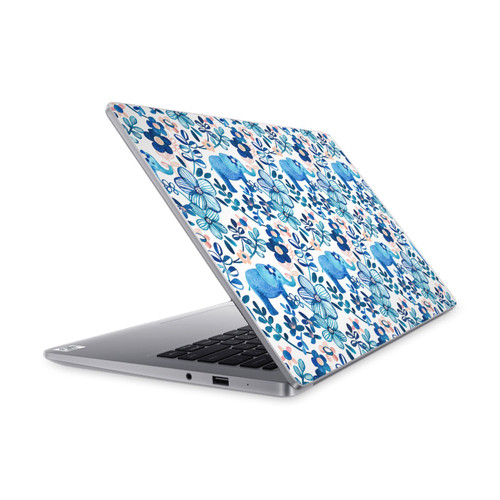 Micklyn Le Feuvre Patterns 2 Watercolour Floral Elephant Vinyl Sticker Skin Decal Cover for Xiaomi Mi NoteBook 14 (2020)