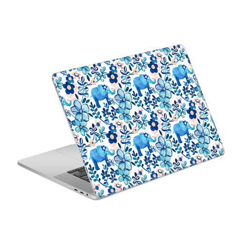 Micklyn Le Feuvre Patterns 2 Watercolour Floral Elephant Vinyl Sticker Skin Decal Cover for Apple MacBook Pro 16" A2141