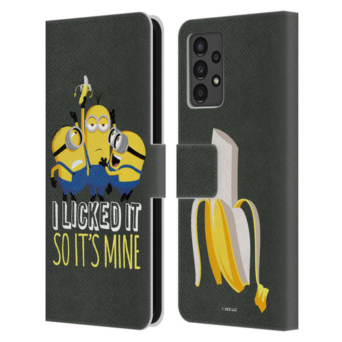 Minions Rise of Gru(2021) Humor Banana Leather Book Wallet Case Cover For Samsung Galaxy A13 (2022)