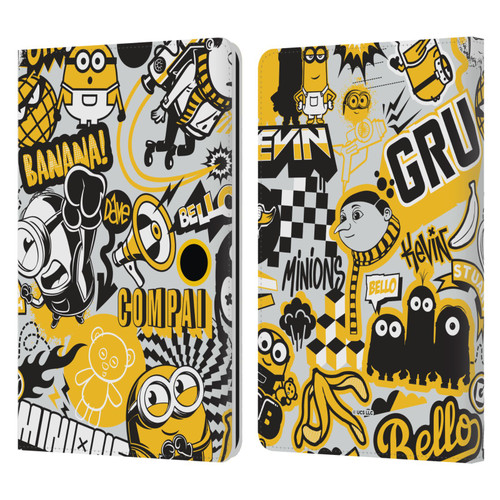 Minions Rise of Gru(2021) Iconic Mayhem Pattern 1 Leather Book Wallet Case Cover For Amazon Kindle Paperwhite 1 / 2 / 3