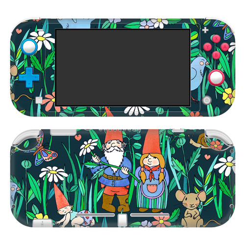 Micklyn Le Feuvre Art Mix Gnome Family Love Vinyl Sticker Skin Decal Cover for Nintendo Switch Lite
