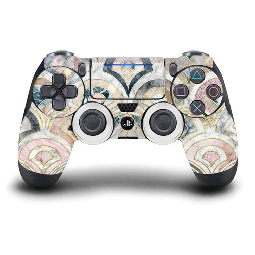 Micklyn Le Feuvre Art Mix Art Deco Tiles In Soft Pastels Vinyl Sticker Skin Decal Cover for Sony DualShock 4 Controller