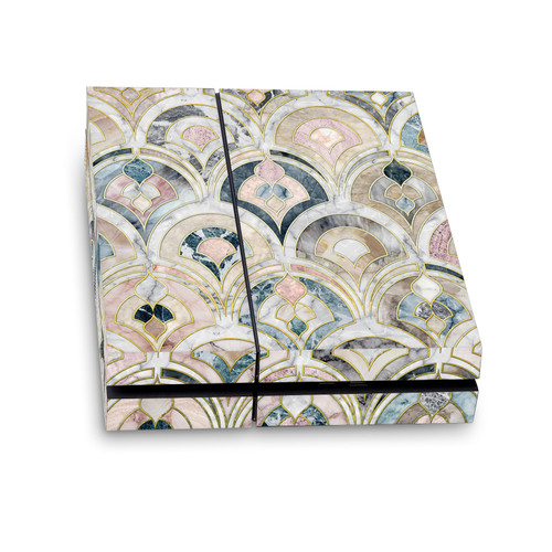 Micklyn Le Feuvre Art Mix Art Deco Tiles In Soft Pastels Vinyl Sticker Skin Decal Cover for Sony PS4 Console