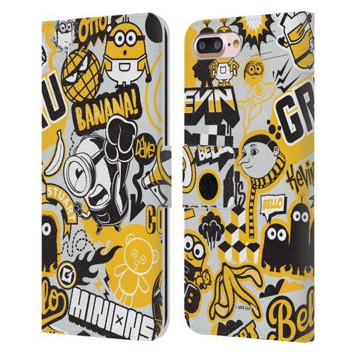 Minions Rise of Gru(2021) Iconic Mayhem Pattern 1 Leather Book Wallet Case Cover For Apple iPhone 7 Plus / iPhone 8 Plus