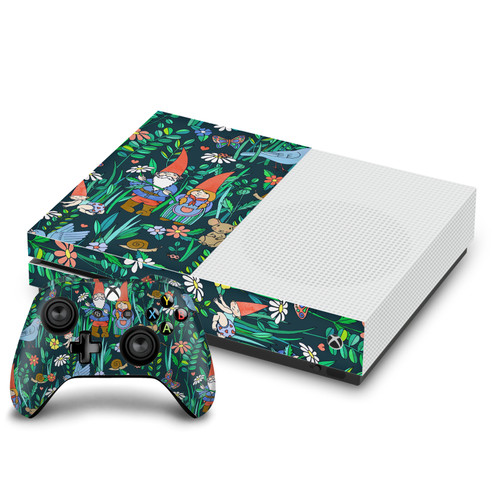 Micklyn Le Feuvre Art Mix Gnome Family Love Vinyl Sticker Skin Decal Cover for Microsoft One S Console & Controller