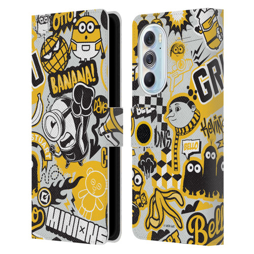 Minions Rise of Gru(2021) Iconic Mayhem Pattern 1 Leather Book Wallet Case Cover For Motorola Edge X30