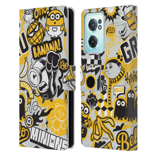 Minions Rise of Gru(2021) Iconic Mayhem Pattern 1 Leather Book Wallet Case Cover For OnePlus Nord CE 2 5G
