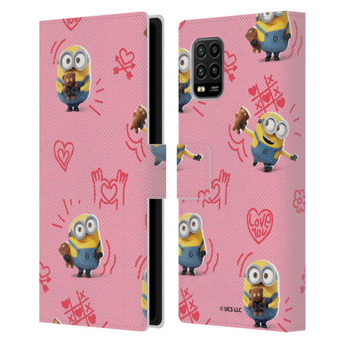 Minions Rise of Gru(2021) Valentines 2021 Bob Pattern Leather Book Wallet Case Cover For Xiaomi Mi 10 Lite 5G