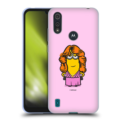 Minions Rise of Gru(2021) 70's Kevin Dress Soft Gel Case for Motorola Moto E6s (2020)