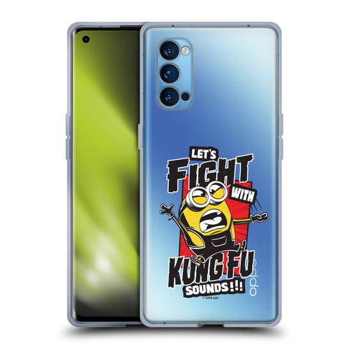 Minions Rise of Gru(2021) Asian Comic Art Kung Fu Soft Gel Case for OPPO Reno 4 Pro 5G