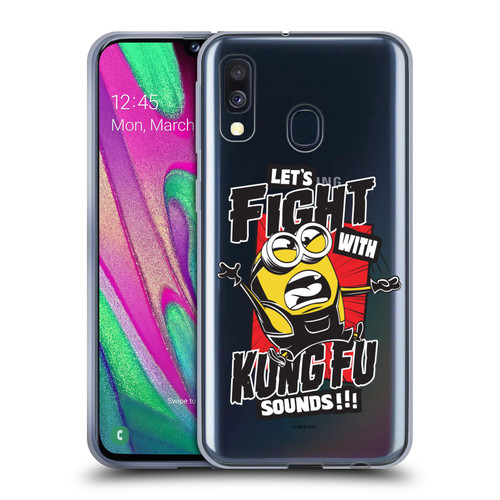 Minions Rise of Gru(2021) Asian Comic Art Kung Fu Soft Gel Case for Samsung Galaxy A40 (2019)