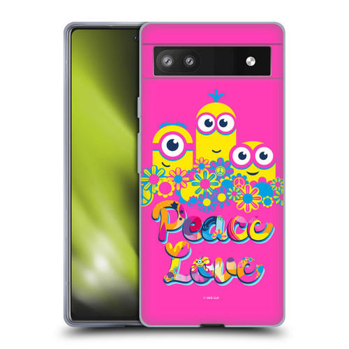 Minions Rise of Gru(2021) Day Tripper Peace Soft Gel Case for Google Pixel 6a