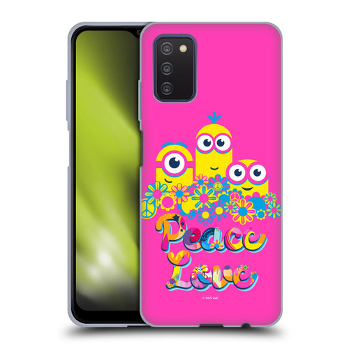 Minions Rise of Gru(2021) Day Tripper Peace Soft Gel Case for Samsung Galaxy A03s (2021)