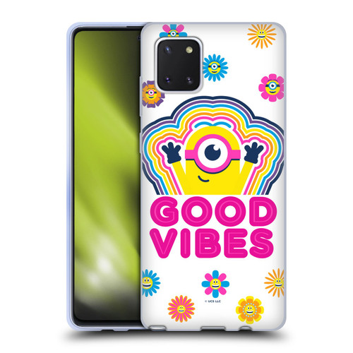 Minions Rise of Gru(2021) Day Tripper Good Vibes Soft Gel Case for Samsung Galaxy Note10 Lite