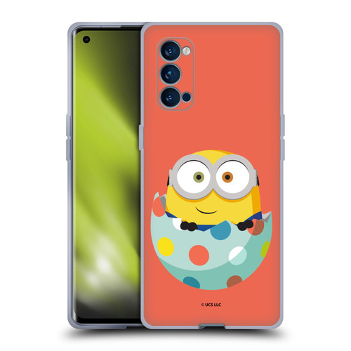 Minions Rise of Gru(2021) Easter 2021 Bob Egg Soft Gel Case for OPPO Reno 4 Pro 5G