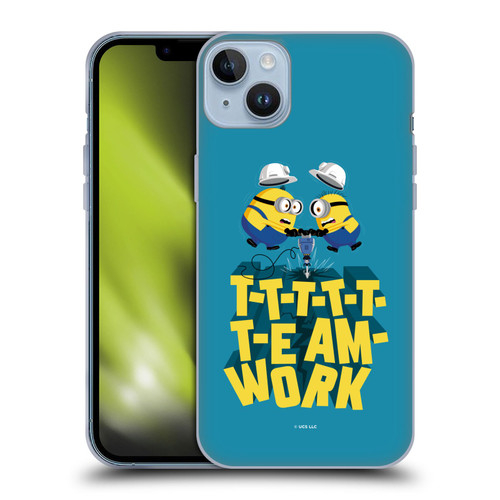 Minions Rise of Gru(2021) Graphics Teamwork Soft Gel Case for Apple iPhone 14 Plus