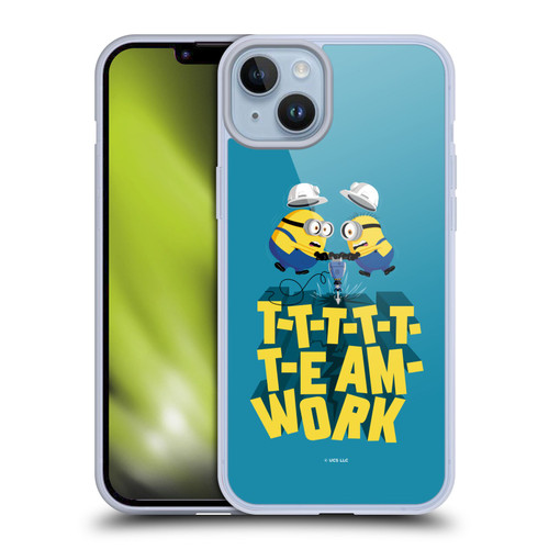 Minions Rise of Gru(2021) Graphics Teamwork Soft Gel Case for Apple iPhone 14 Plus