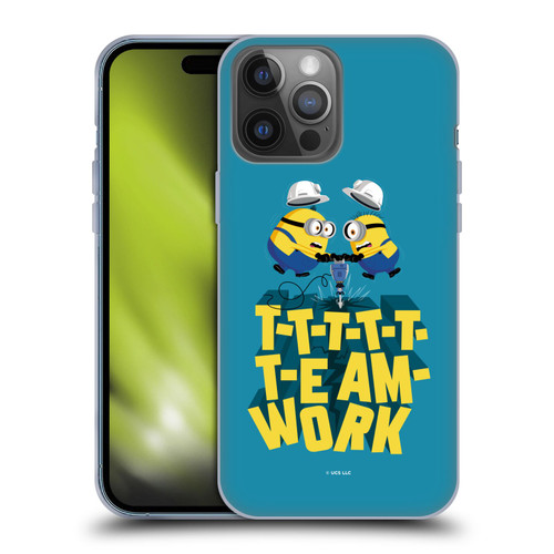 Minions Rise of Gru(2021) Graphics Teamwork Soft Gel Case for Apple iPhone 14 Pro Max