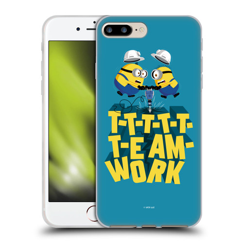 Minions Rise of Gru(2021) Graphics Teamwork Soft Gel Case for Apple iPhone 7 Plus / iPhone 8 Plus