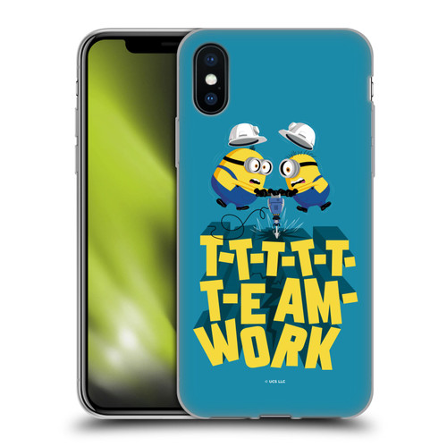 Minions Rise of Gru(2021) Graphics Teamwork Soft Gel Case for Apple iPhone X / iPhone XS