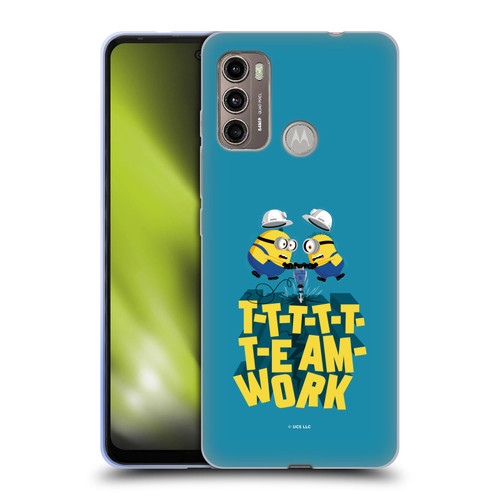 Minions Rise of Gru(2021) Graphics Teamwork Soft Gel Case for Motorola Moto G60 / Moto G40 Fusion