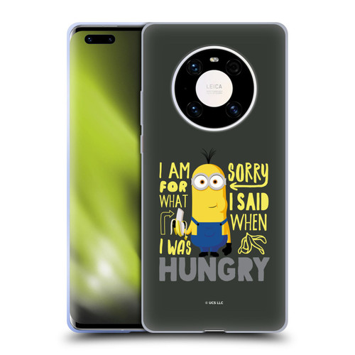 Minions Rise of Gru(2021) Humor Hungry Soft Gel Case for Huawei Mate 40 Pro 5G