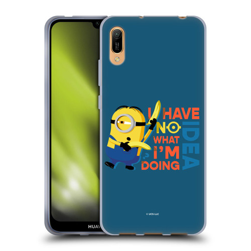 Minions Rise of Gru(2021) Humor No Idea Soft Gel Case for Huawei Y6 Pro (2019)