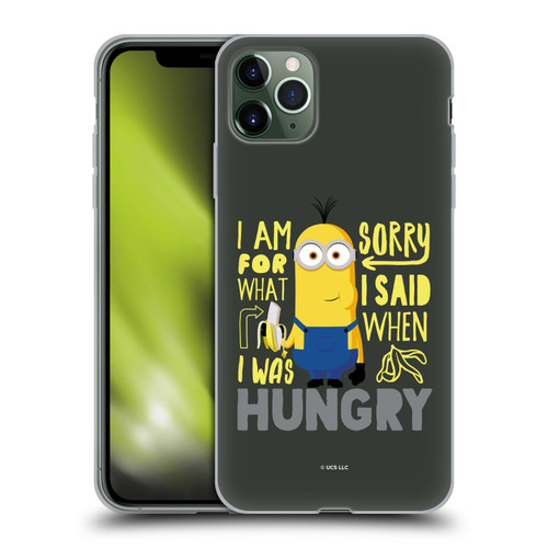 Minions Rise of Gru(2021) Humor Hungry Soft Gel Case for Apple iPhone 11 Pro Max