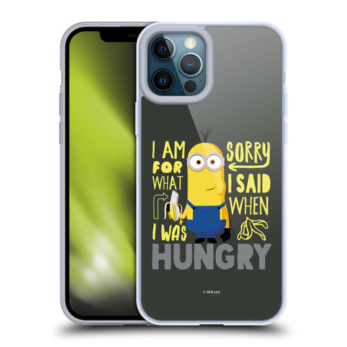 Minions Rise of Gru(2021) Humor Hungry Soft Gel Case for Apple iPhone 12 Pro Max