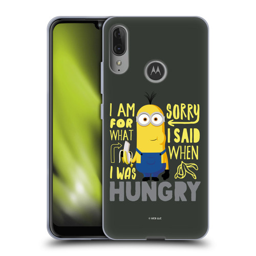 Minions Rise of Gru(2021) Humor Hungry Soft Gel Case for Motorola Moto E6 Plus