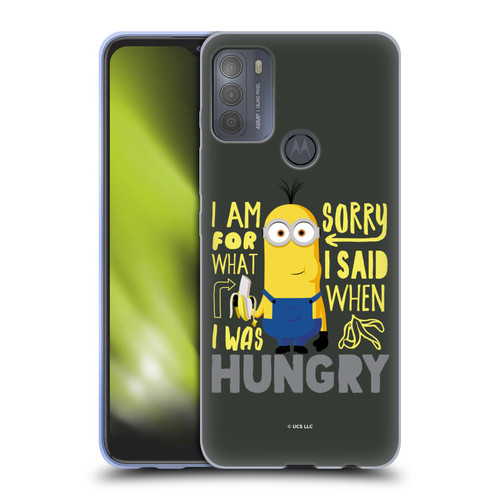 Minions Rise of Gru(2021) Humor Hungry Soft Gel Case for Motorola Moto G50