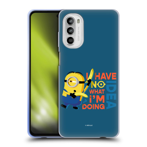 Minions Rise of Gru(2021) Humor No Idea Soft Gel Case for Motorola Moto G52