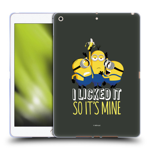 Minions Rise of Gru(2021) Humor Banana Soft Gel Case for Apple iPad 10.2 2019/2020/2021
