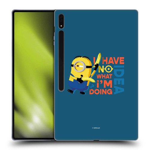 Minions Rise of Gru(2021) Humor No Idea Soft Gel Case for Samsung Galaxy Tab S8 Ultra