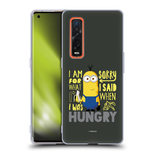Minions Rise of Gru(2021) Humor Hungry Soft Gel Case for OPPO Find X2 Pro 5G