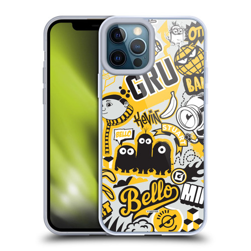 Minions Rise of Gru(2021) Iconic Mayhem Pattern 1 Soft Gel Case for Apple iPhone 12 Pro Max