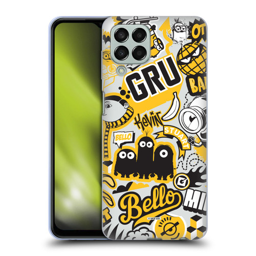 Minions Rise of Gru(2021) Iconic Mayhem Pattern 1 Soft Gel Case for Samsung Galaxy M33 (2022)