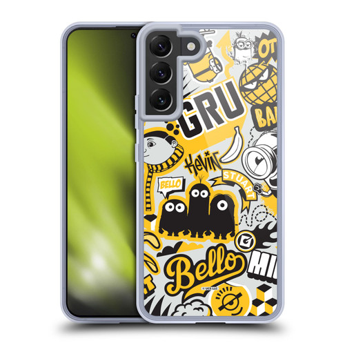 Minions Rise of Gru(2021) Iconic Mayhem Pattern 1 Soft Gel Case for Samsung Galaxy S22+ 5G