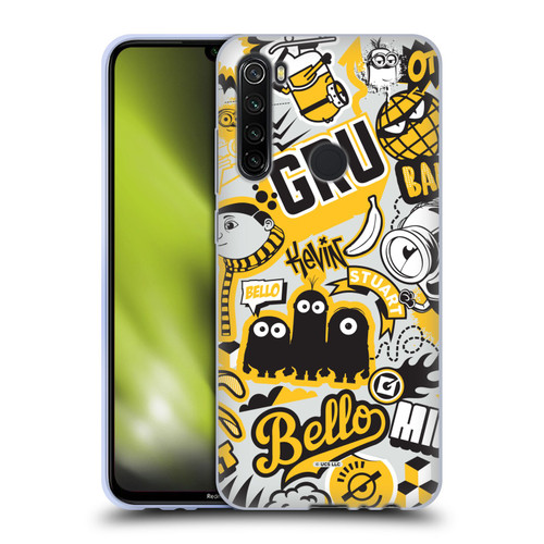 Minions Rise of Gru(2021) Iconic Mayhem Pattern 1 Soft Gel Case for Xiaomi Redmi Note 8T