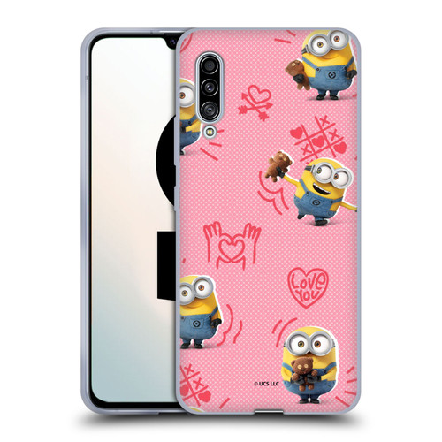 Minions Rise of Gru(2021) Valentines 2021 Bob Pattern Soft Gel Case for Samsung Galaxy A90 5G (2019)
