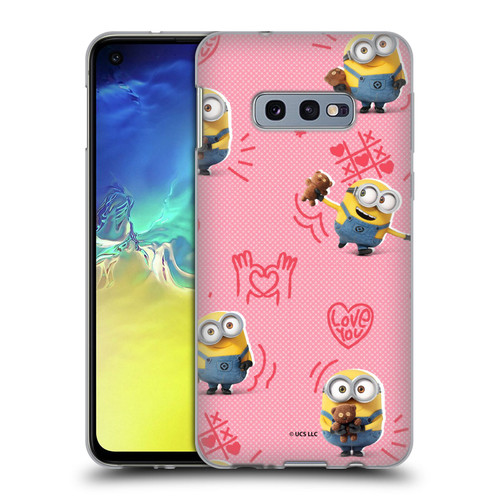 Minions Rise of Gru(2021) Valentines 2021 Bob Pattern Soft Gel Case for Samsung Galaxy S10e