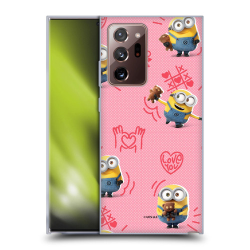 Minions Rise of Gru(2021) Valentines 2021 Bob Pattern Soft Gel Case for Samsung Galaxy Note20 Ultra / 5G
