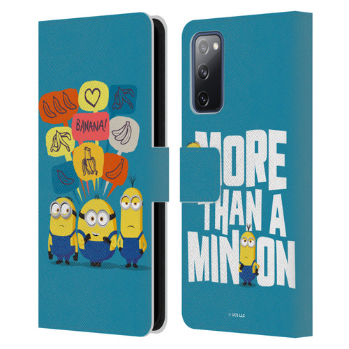 Minions Rise of Gru(2021) Graphics Speech Bubbles Leather Book Wallet Case Cover For Samsung Galaxy S20 FE / 5G