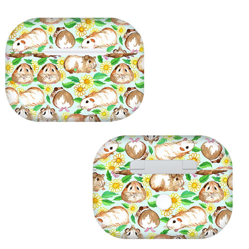 Micklyn Le Feuvre Assorted Guinea Pigs And Daisies Vinyl Sticker Skin Decal Cover for Apple AirPods Pro Charging Case