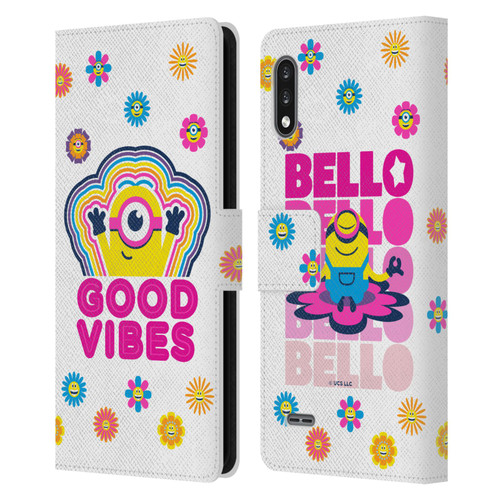 Minions Rise of Gru(2021) Day Tripper Good Vibes Leather Book Wallet Case Cover For LG K22