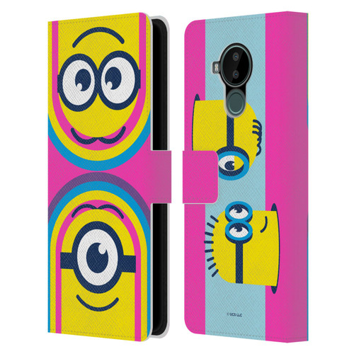 Minions Rise of Gru(2021) Day Tripper Face Leather Book Wallet Case Cover For Nokia C30